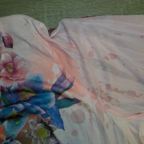 Peach and Pink floral sublimation tunic top Size 3X - Picture 10 of 10